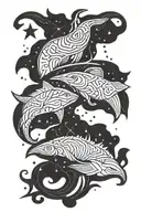 gemini pisces aquarius constellation tattoo design idea