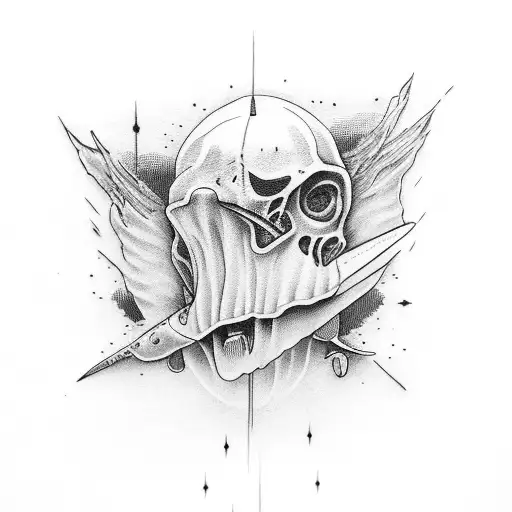 fingers be quiet tattoo design idea