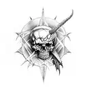 avenged sevenfold hellbat  tattoo design idea