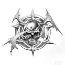 avenged sevenfold hellbat  tattoo design idea