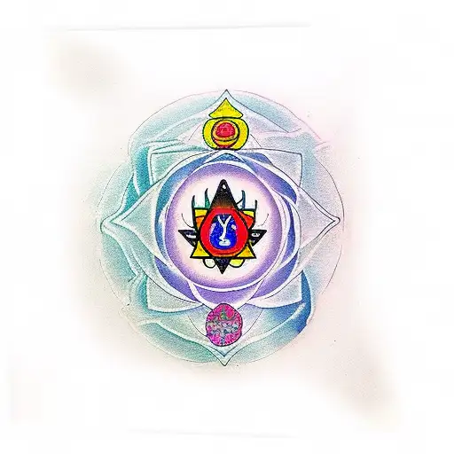 7 chakras  tattoo design idea