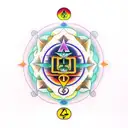 7 chakras  tattoo design idea