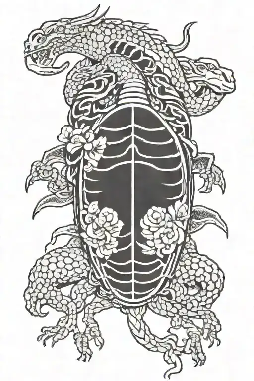 Kabuto tattoo design idea
