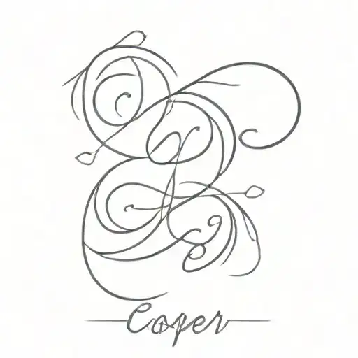 Cooper written tattoo design idea