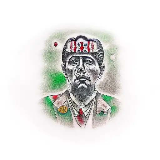 godfather and football  tattoo design idea