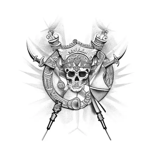 arm tattoo representing symbols from Vienna, Calabria, Brasil, Angola tattoo design idea