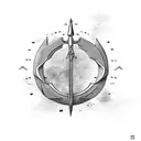 sagittarius symbol tattoo design idea