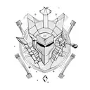 sagittarius symbol tattoo design idea