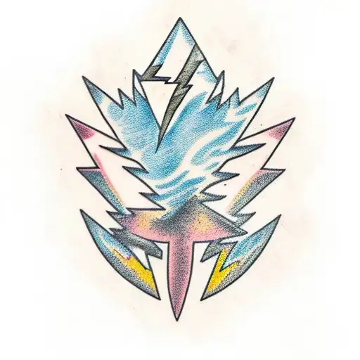 Lightning Bolt, Tree tattoo design idea
