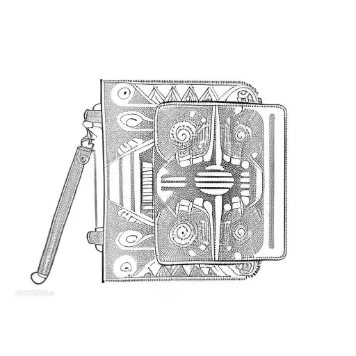 diatonic button accordion folk music tattoo design idea