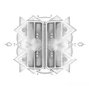 diatonic button accordion folk music nature background tattoo design idea