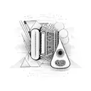 diatonic button accordion folk music nature background tattoo design idea