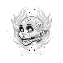 crybaby tattoo design idea