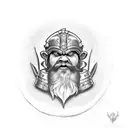 dwarven armor tattoo design idea