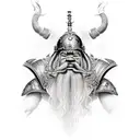 dwarven armor tattoo design idea