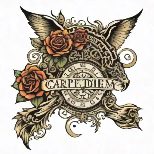 carpe diem " tattoo design idea
