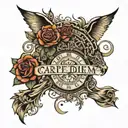 carpe diem " tattoo design idea