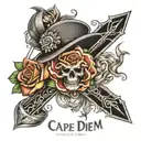 carpe diem " tattoo design idea