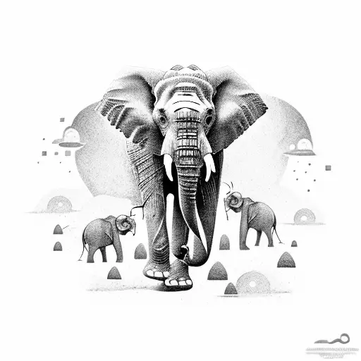 Boho Elephant Stock Illustration - Download Image Now - Abstract, Animal,  Argentina - iStock