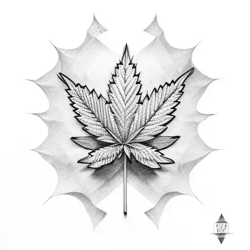 Mario avec des feuilles de cannabis  tattoo design idea