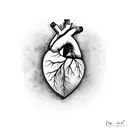 Crying Heart tattoo design idea