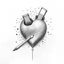 heart, rainbow, religions  tattoo design idea