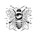 bee honey hive tattoo design idea