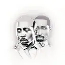 2pac tattoo design idea