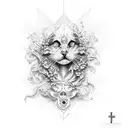 catholic  tattoo design idea