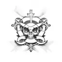 catholic  tattoo design idea