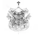 catholic  tattoo design idea