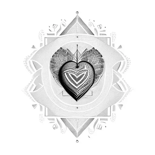 The name دينا inside a heart tattoo design idea