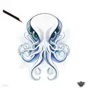 squid tattoo design idea