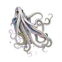 squid tattoo design idea