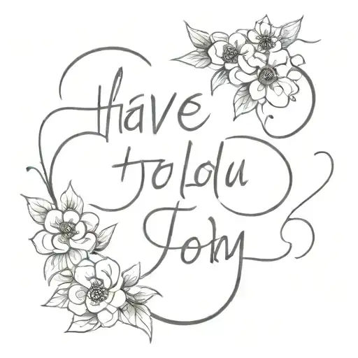 Have I told you that I love you today tattoo design idea