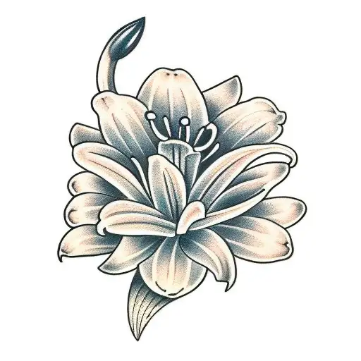 Lily tattoo design idea