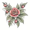 rose of Sharon  tattoo design idea