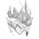 iceberg  tattoo design idea