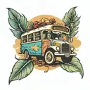 struggle bus tattoo design idea