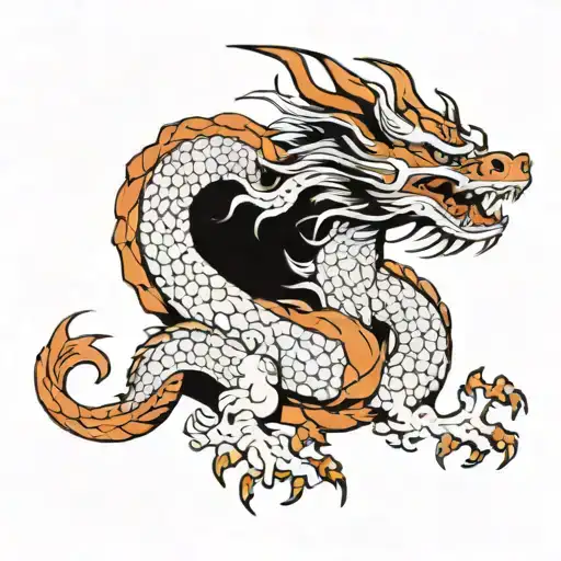 Haku Dragon from the anime tattoo design idea