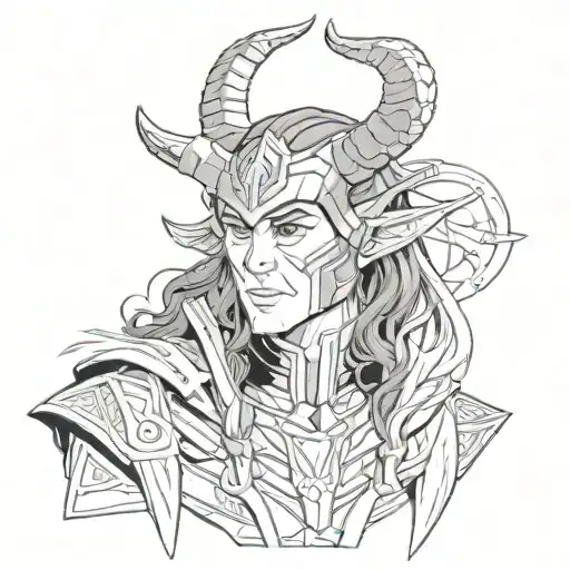 loki tattoo design idea