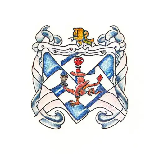  isle of man flag tattoo design idea