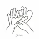 Two hearts with a dog paw everything should be connected  tattoo design idea