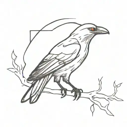 Itachi's crow  tattoo design idea