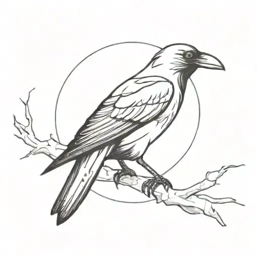 Itachi's crow  tattoo design idea