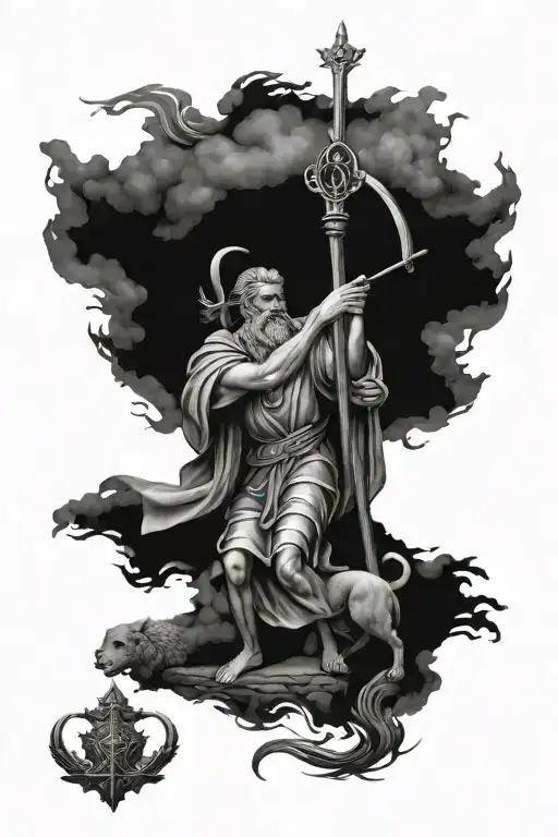 st christopher protect us tattoo design idea