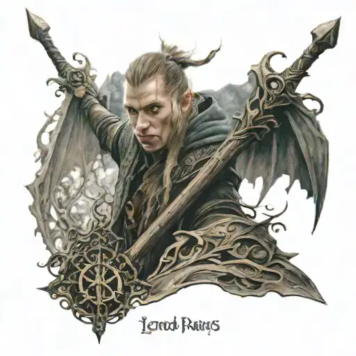 Narsil from Lord of the Rings tattoo design idea