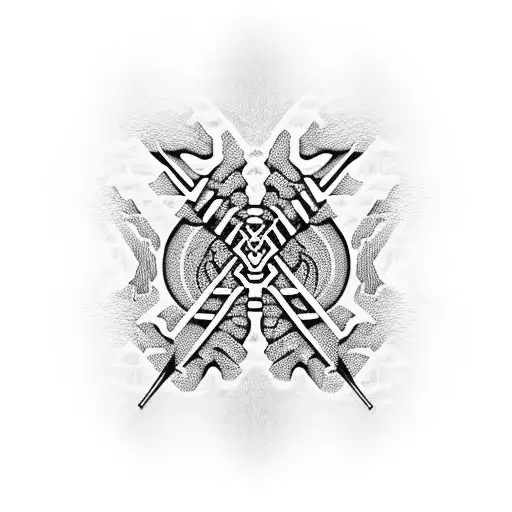 cybertribal spine vertebrae tattoo design idea