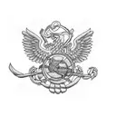 marine corps  tattoo design idea