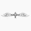 jesus is king tattoo design idea